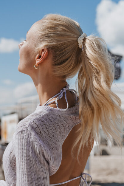HELLA SKINNY SATIN SCRUNCHIE - NEUTRALS - Image 2