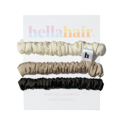 HELLA SKINNY SATIN SCRUNCHIE - NEUTRALS